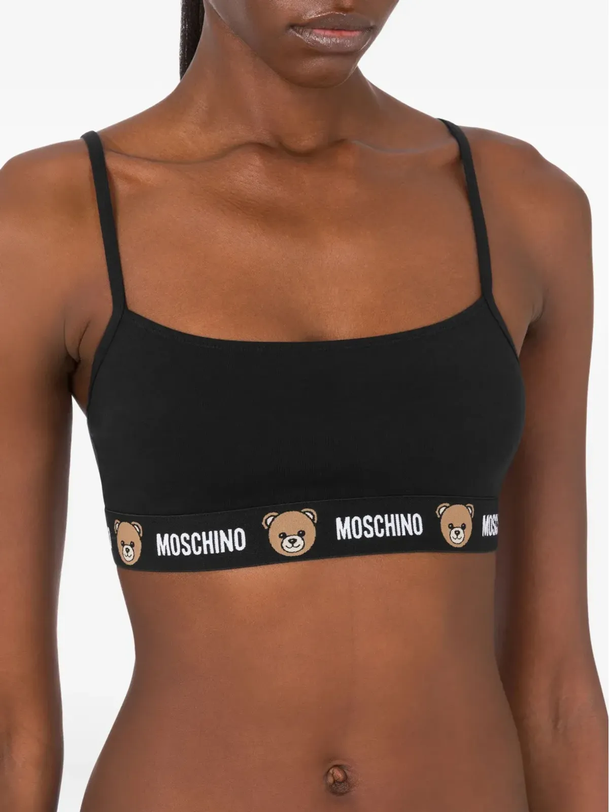 Moschino テディプリント コットン ブラジャー - 画像2