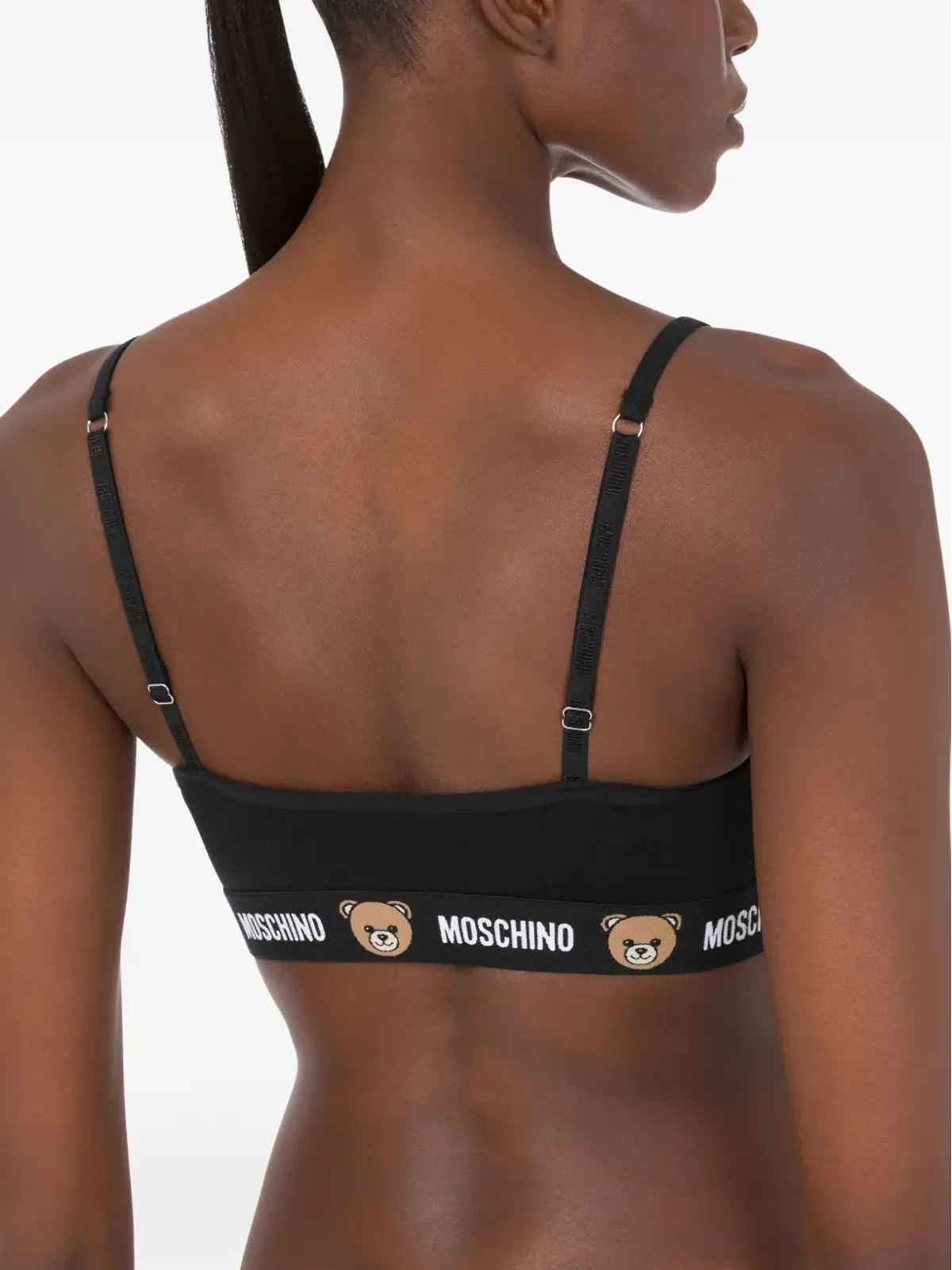 Moschino テディプリント コットン ブラジャー - 画像3
