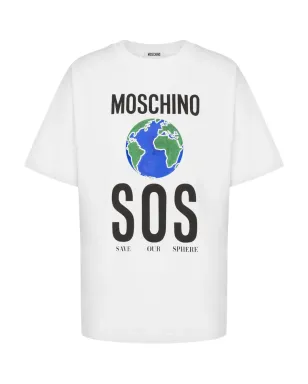 Moschino 地球儀プリント SOS Tシャツ - サムネイル1