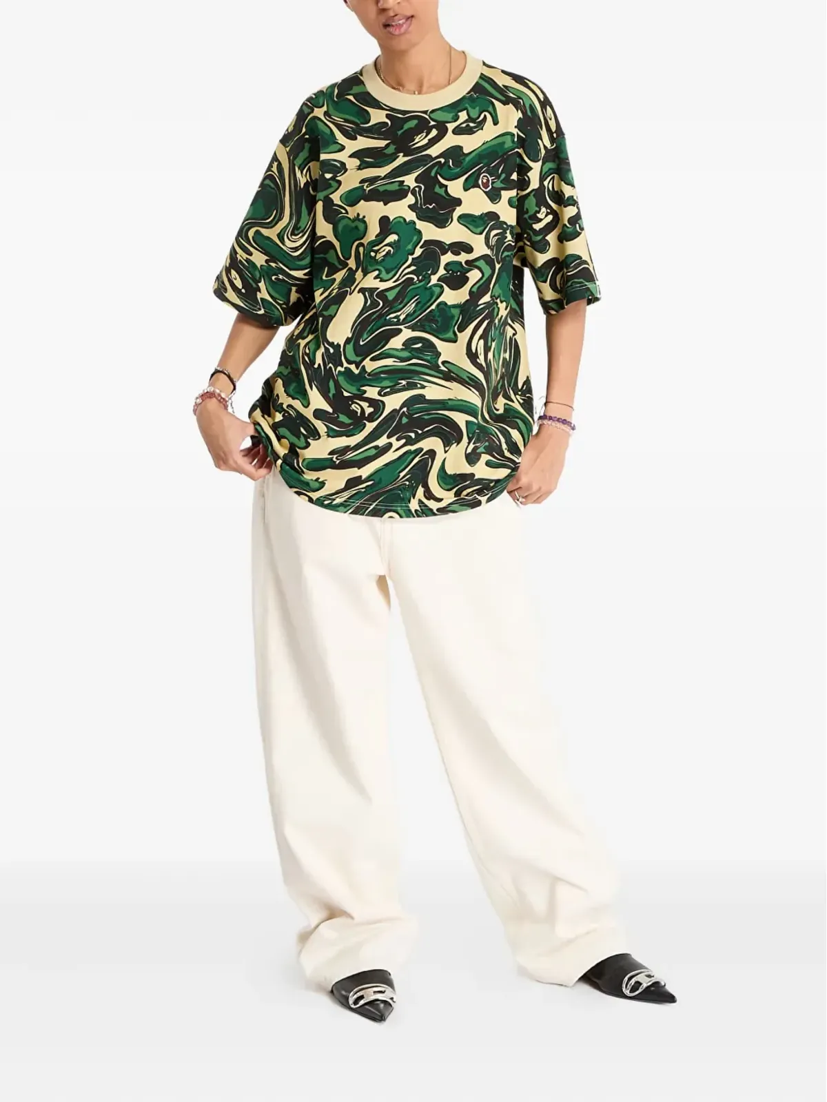 A BATHING APE® マーブルカモ Tシャツ - 画像3