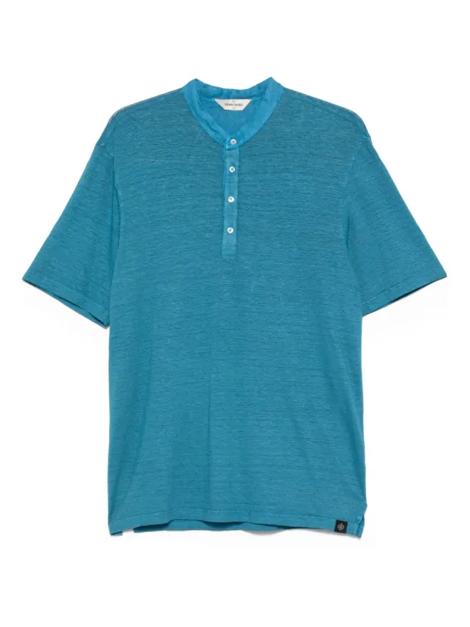 Gran Sasso Gran Sasso ヘンリーネック半袖Tシャツの商品画像