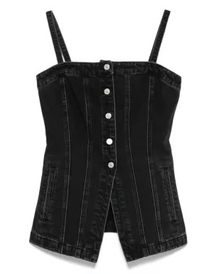 Levi's ボタンフロント デニムトップ - グレー - サムネイル1