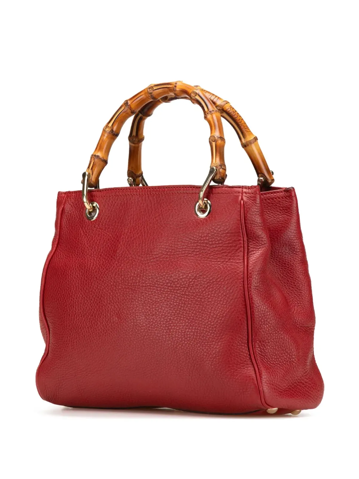 Gucci Pre-Owned 小型カーフスキン バンブー ショッパー サッチェル - 画像3