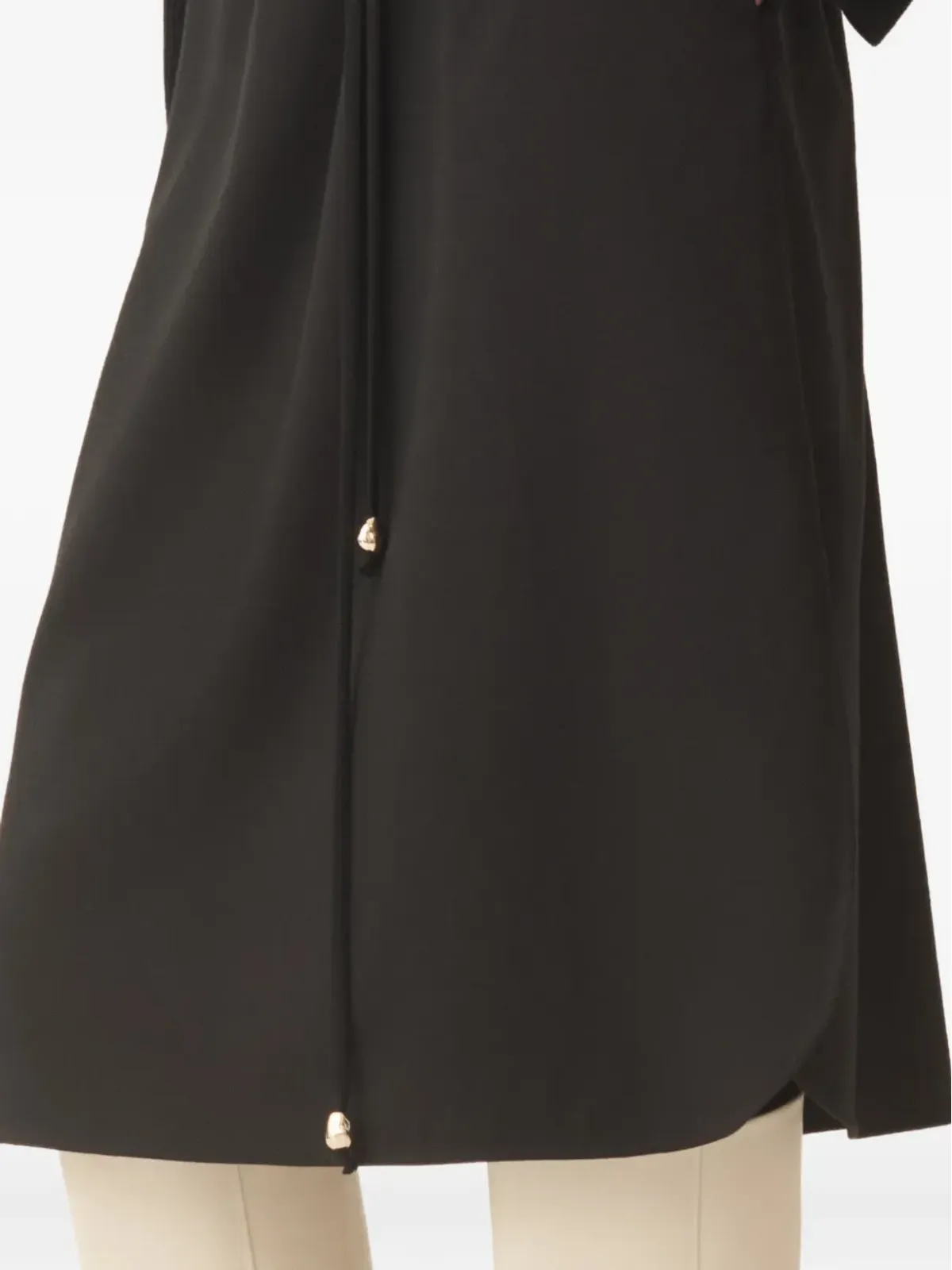 Fabiana Filippi 長袖ミディ丈シャツドレス - Black - 画像5