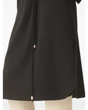 Fabiana Filippi 長袖ミディ丈シャツドレス - Black - サムネイル5