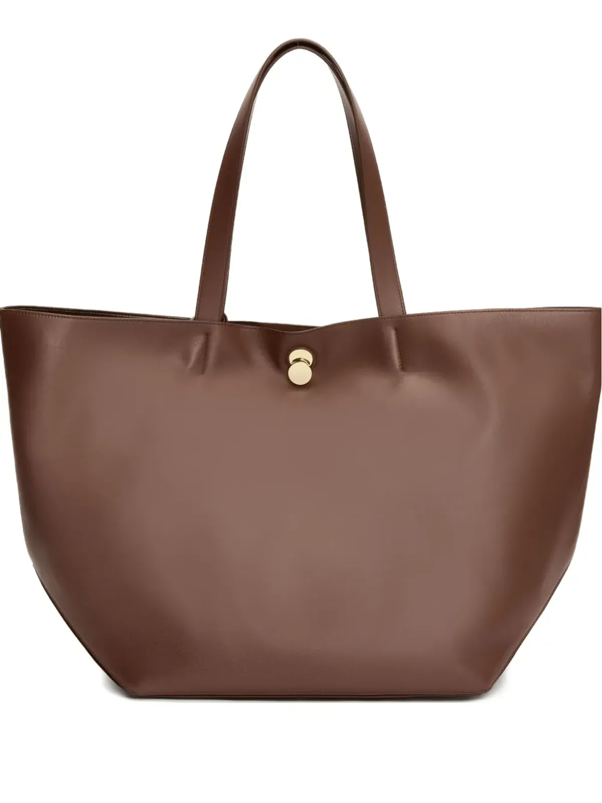 Fabiana Filippi Eclissi button-fastening tote bag - Brown - 画像1