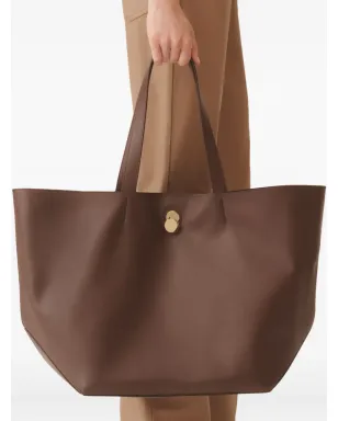 Fabiana Filippi Eclissi button-fastening tote bag - Brown - サムネイル2