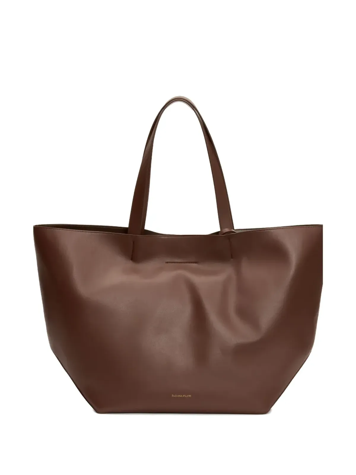 Fabiana Filippi Eclissi button-fastening tote bag - Brown - 画像3