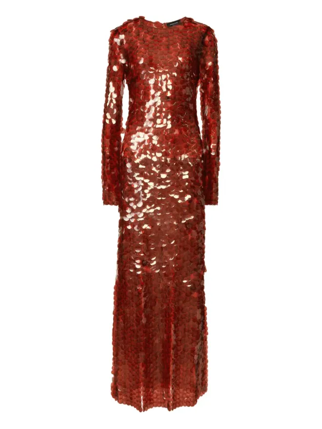 Fabiana Filippi Fabiana Filippi sequinned maxi dress - Redの商品画像