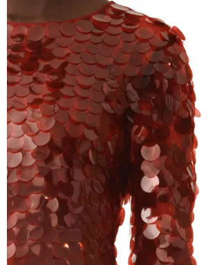 Fabiana Filippi sequinned maxi dress - Red - サムネイル5
