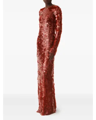 Fabiana Filippi sequinned maxi dress - Red - サムネイル3