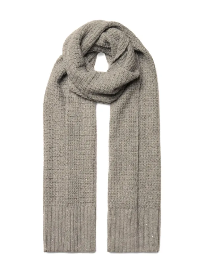 Fabiana Filippi Fabiana Filippi ヴァージンウール混紡スカーフ - グレーの商品画像