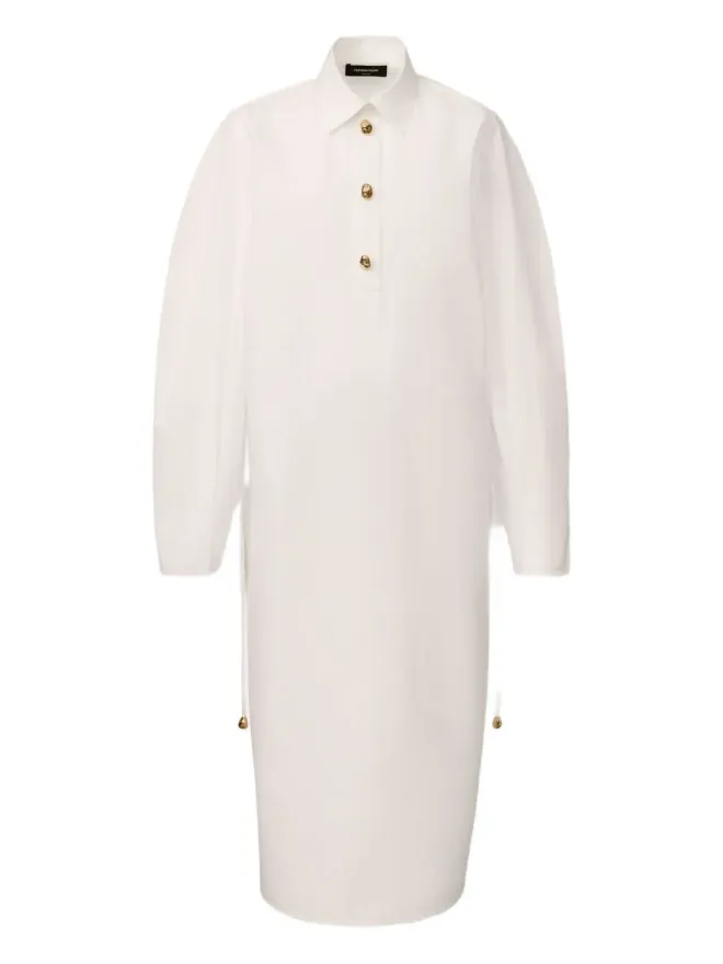 Fabiana Filippi Fabiana Filippi ドローストリング付きミディ丈シャツドレスの商品画像