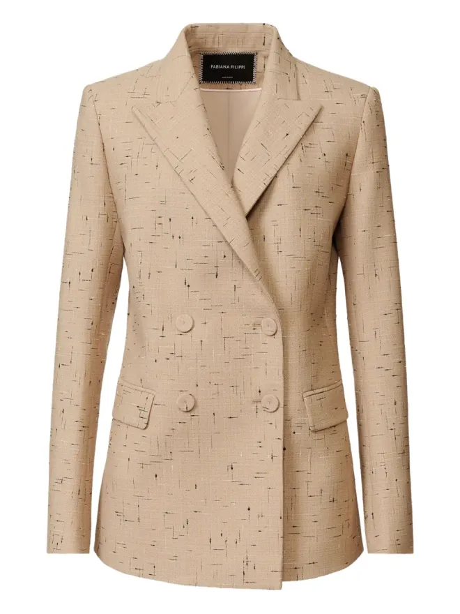 Fabiana Filippi Fabiana Filippi ダブルブレスト スペックルド ブレザーの商品画像