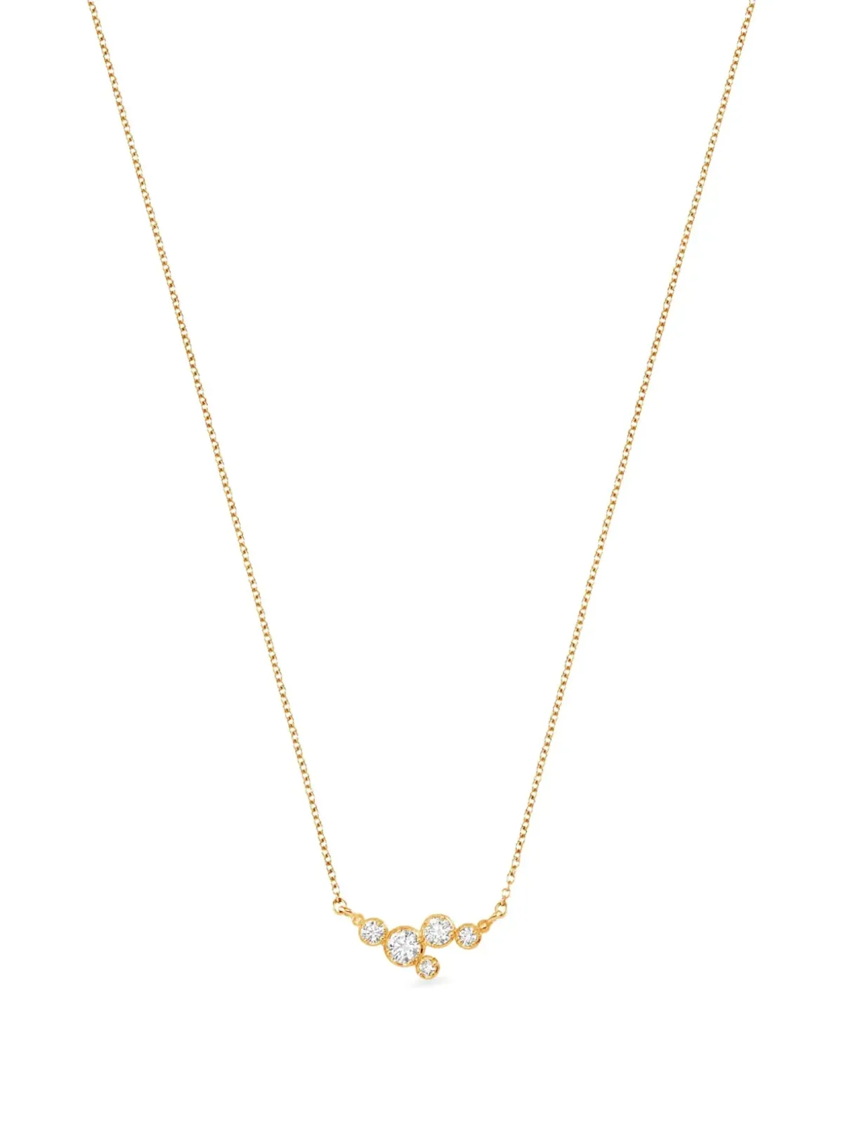DOWER AND HALL 14K イエローゴールド スターゲイザー ダイヤモンド ネックレス - 画像1