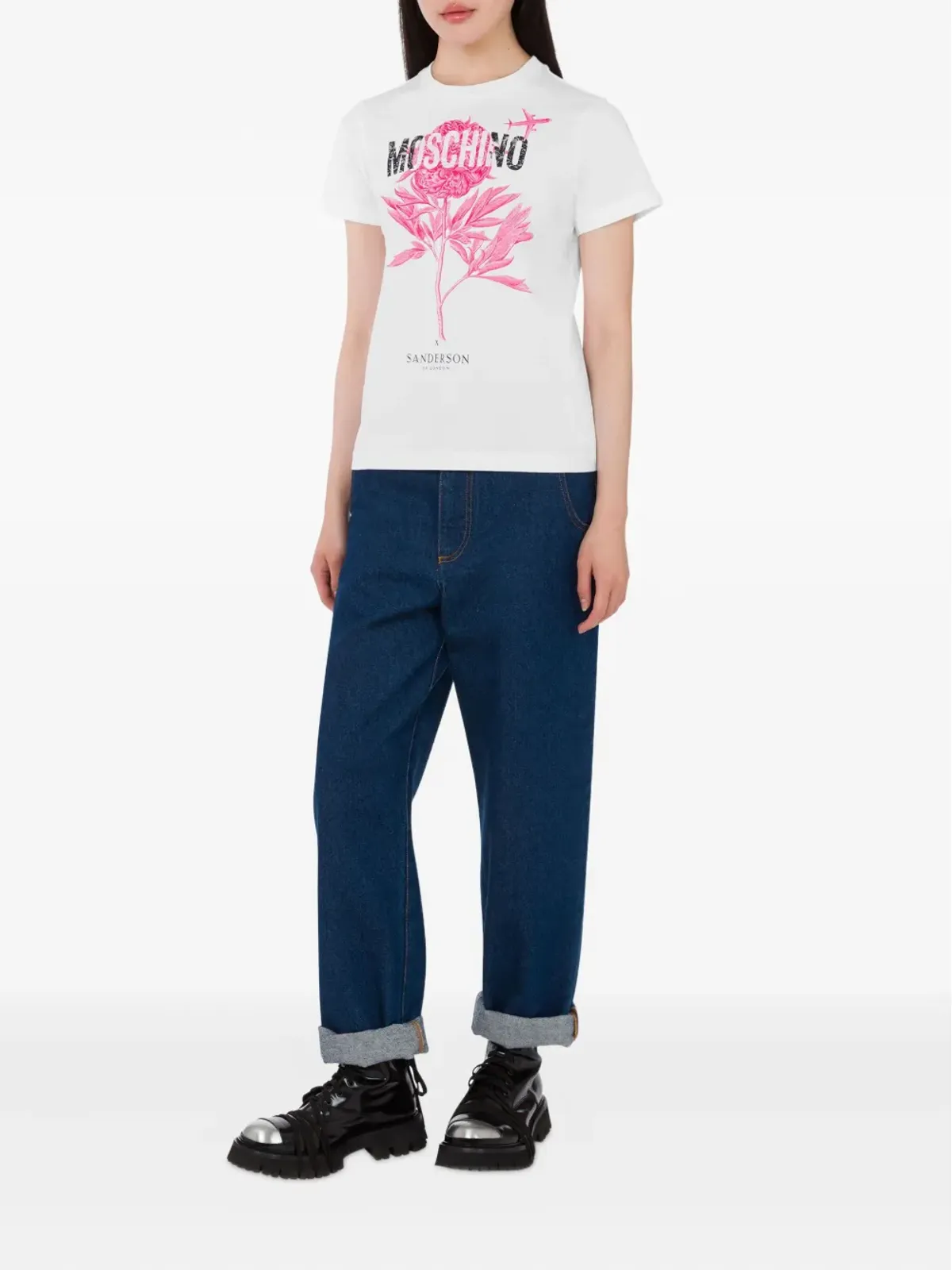 Moschino 花柄プリントTシャツ - White - 画像2