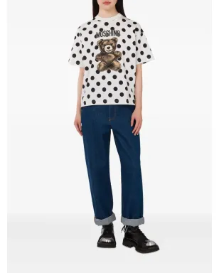 Moschino ポルカドット テディベアプリント Tシャツ - サムネイル2