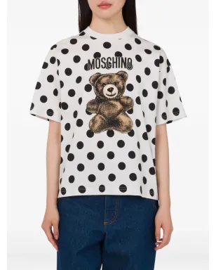 Moschino ポルカドット テディベアプリント Tシャツ - サムネイル3