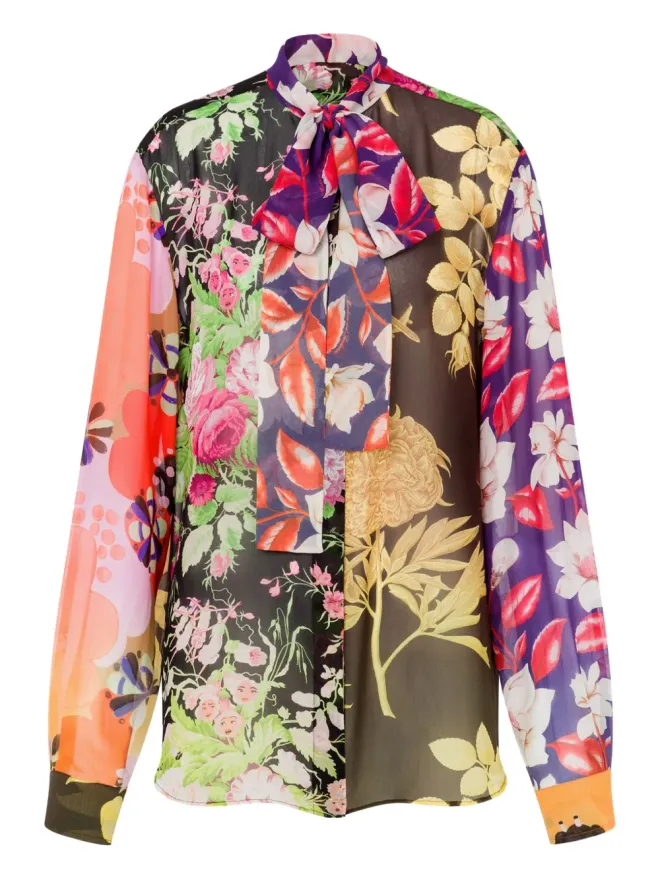 Moschino Moschino 花柄プリント シルク ブラウスの商品画像