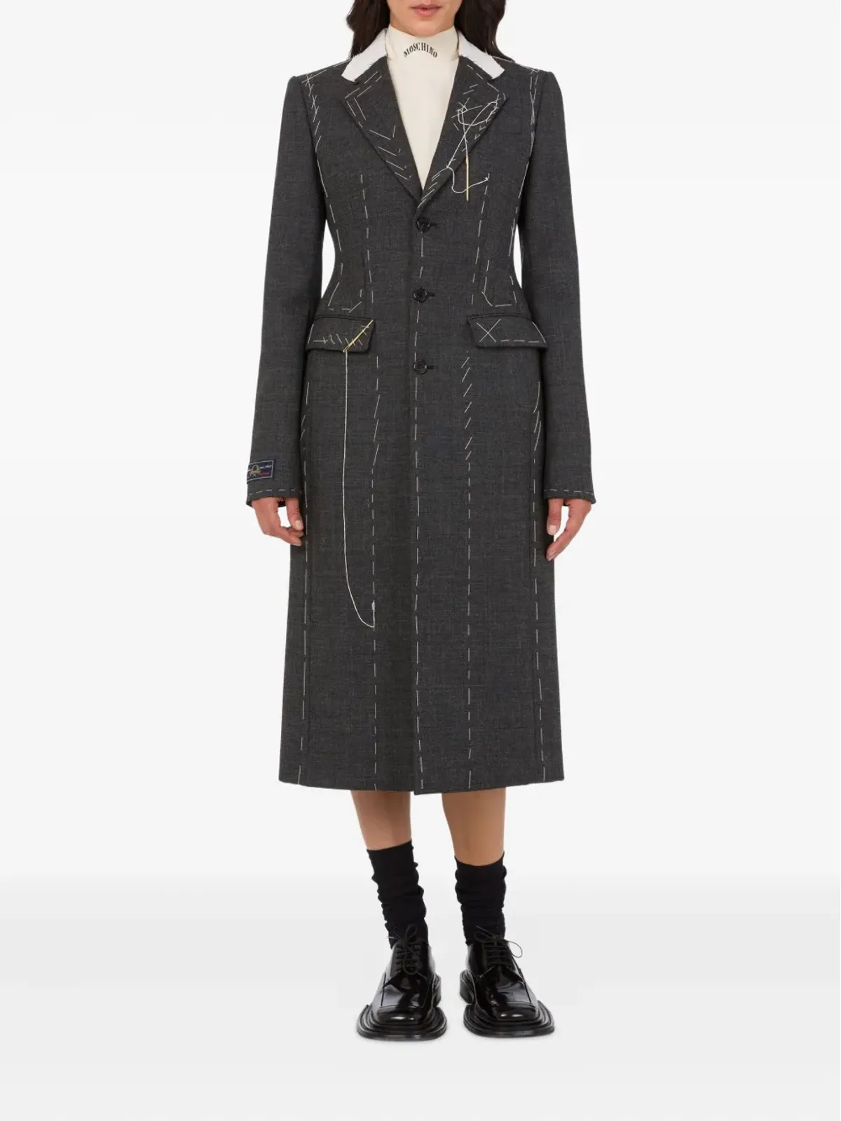 Moschino テーラードシームコート - 画像2