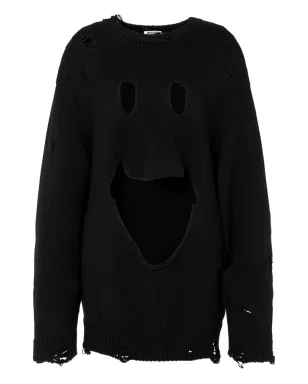 Moschino スマイリーフェイス ダメージ加工 セーター - サムネイル1
