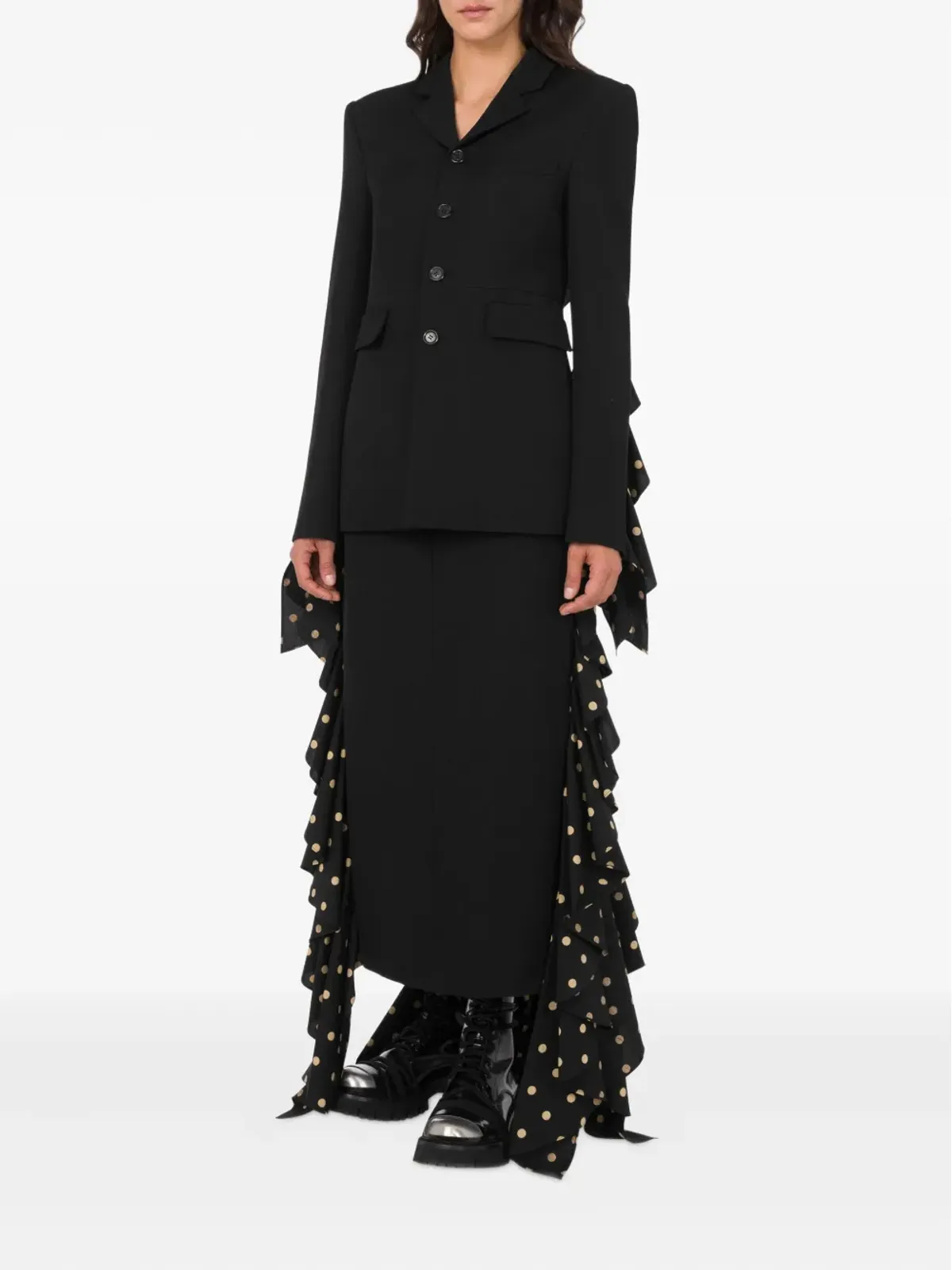 Moschino ドット柄フリルスカート - 画像2