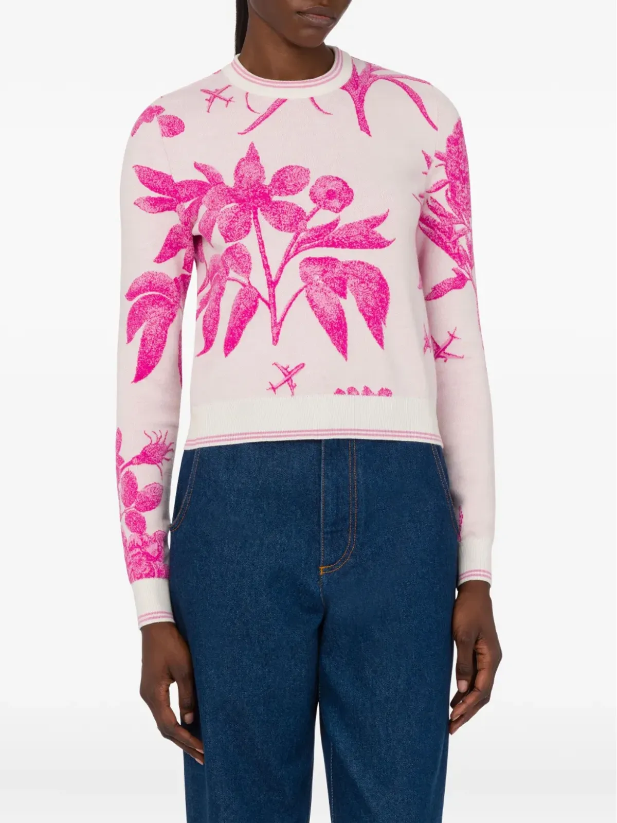 Moschino 花柄プリント ウールセーター - 画像3