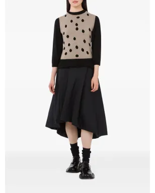 Moschino ポルカドット柄フリルセーター - サムネイル2