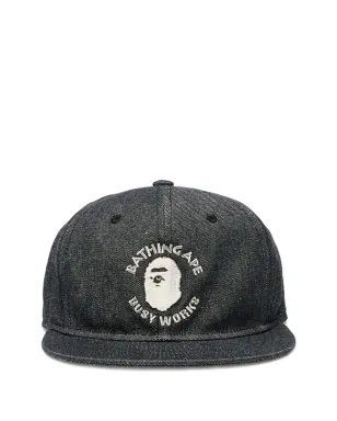 A BATHING APE® ロゴデニムキャップ ブラック - サムネイル1