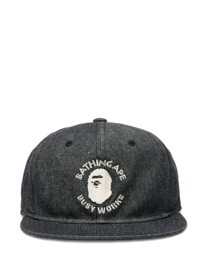 A BATHING APE® A BATHING APE® ロゴデニムキャップ ブラックの商品画像