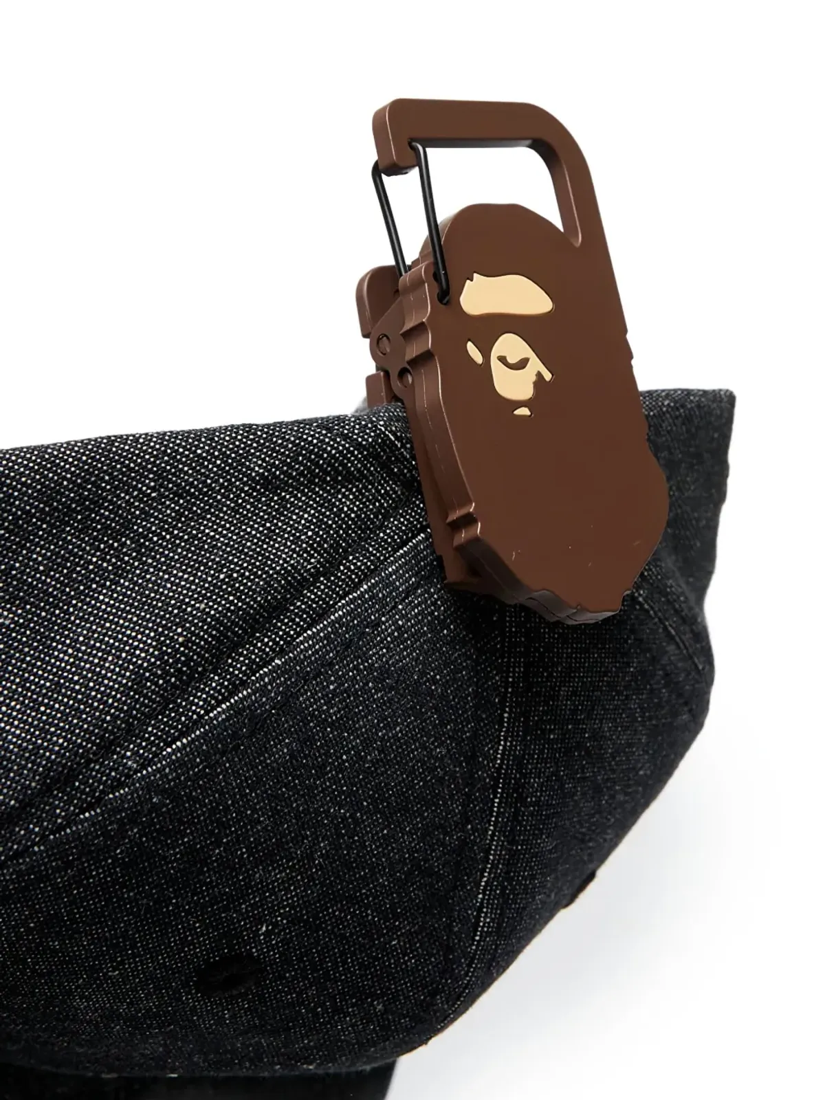 A BATHING APE® ロゴデニムキャップ ブラック - 画像3