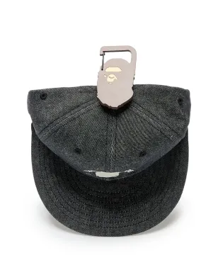 A BATHING APE® ロゴデニムキャップ ブラック - サムネイル4