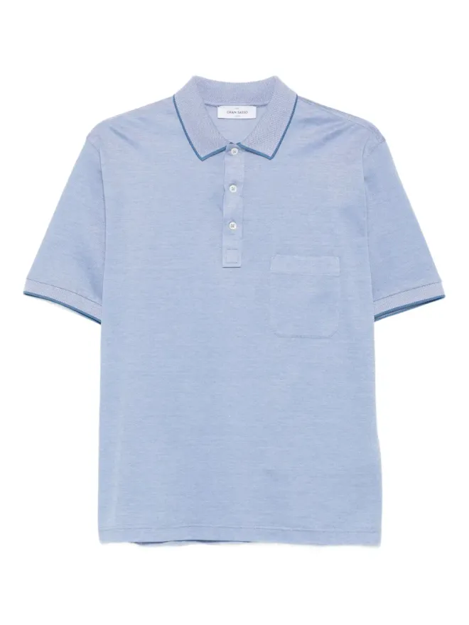 Gran Sasso Gran Sasso ポケット付きコットンポロシャツの商品画像
