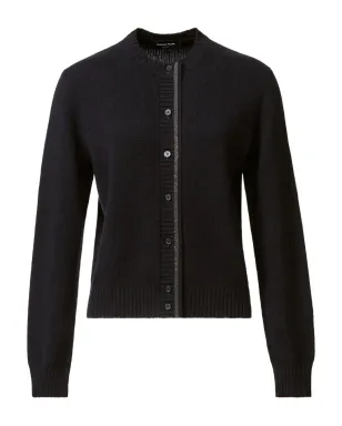 Fabiana Filippi エンベリッシュドボタンカーディガン ブラック - サムネイル1