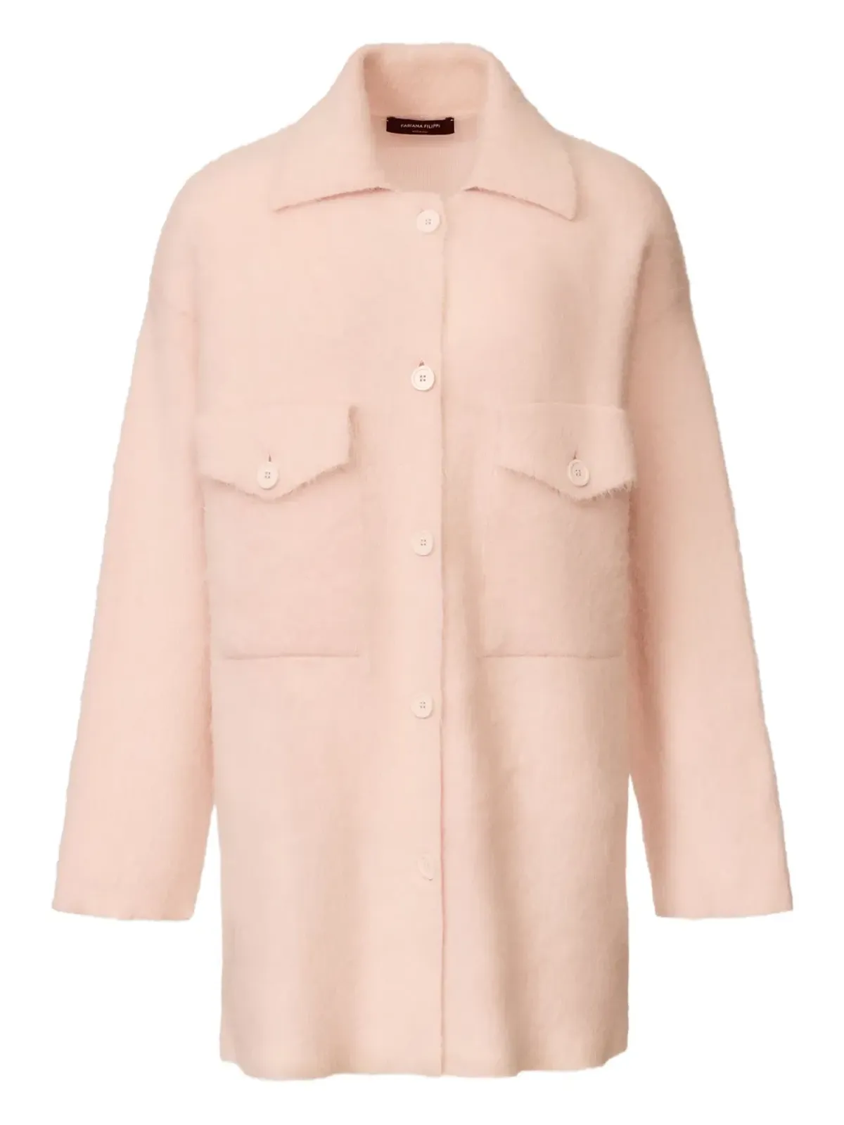 Fabiana Filippi buttoned pocket cardigan - Pink - 画像1