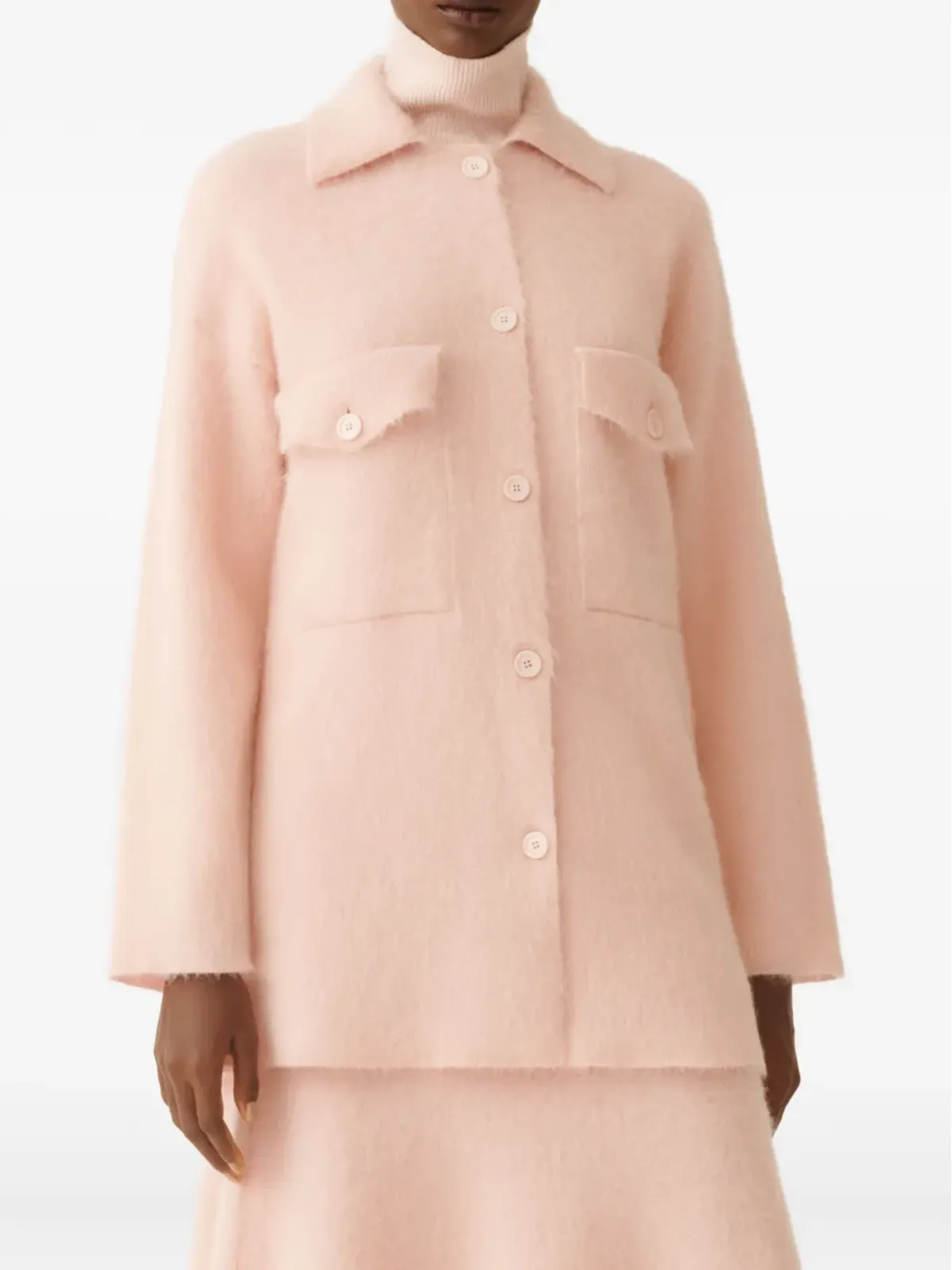 Fabiana Filippi buttoned pocket cardigan - Pink - 画像3