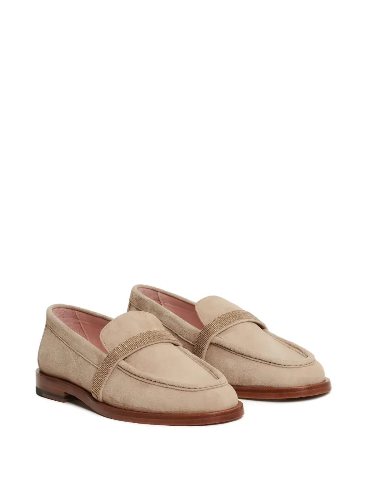 Fabiana Filippi スエードエンベリッシュド ローファー - 画像2