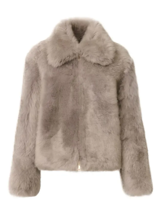 Fabiana Filippi Fabiana Filippi シアリングジップフロントジャケットの商品画像