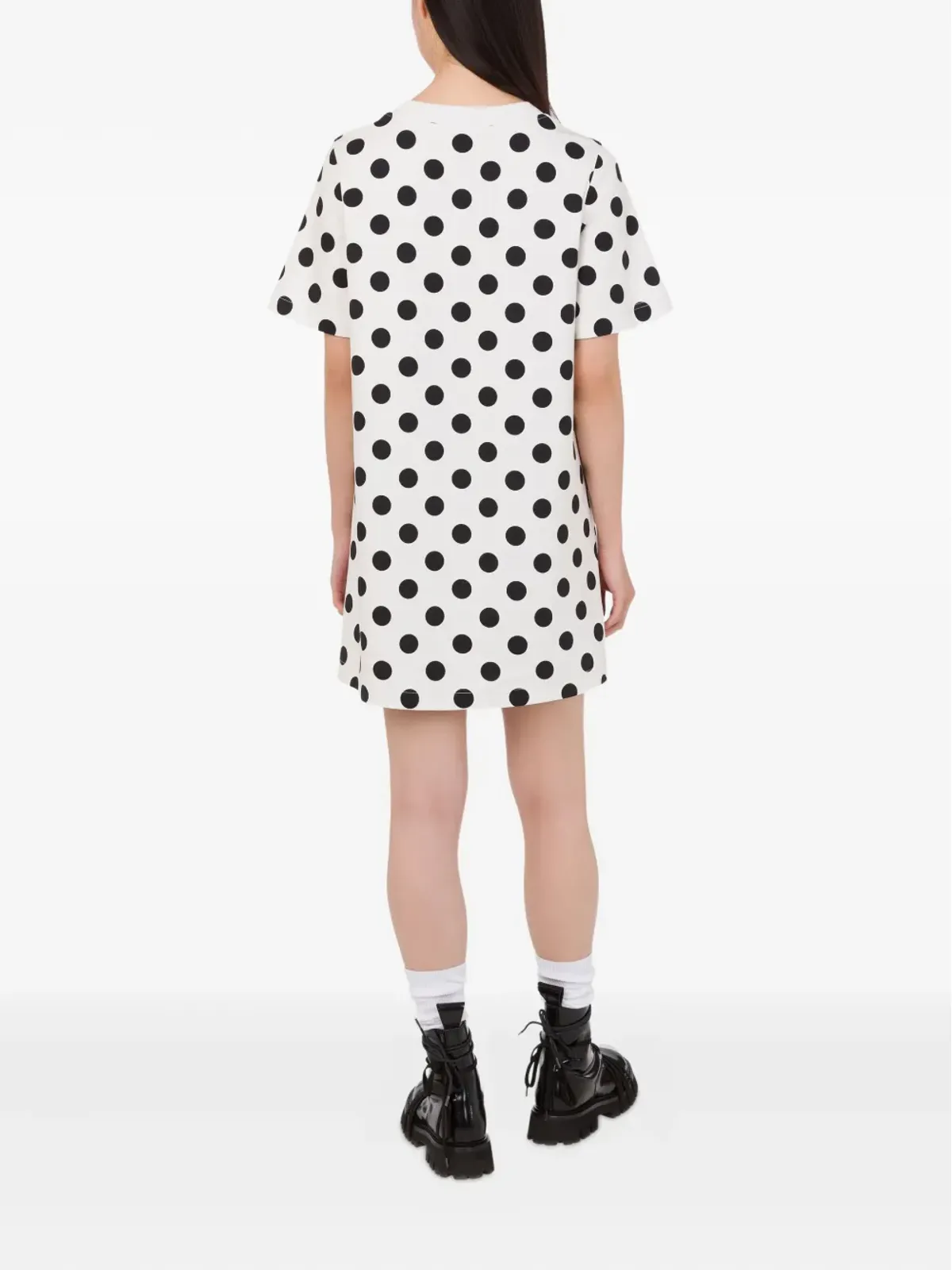 Moschino polka-dot teddy mini day dress - White - 画像3
