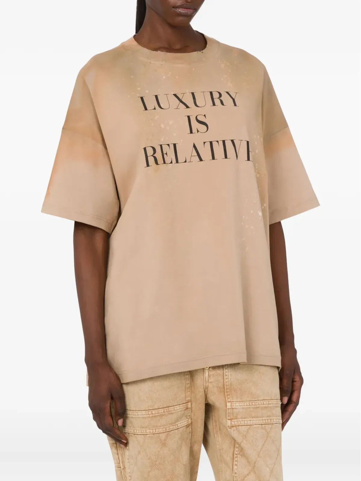Moschino ブリーチドコットンTシャツ - 画像3