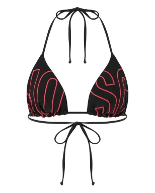 Moschino ロゴプリント トライアングルビキニ - サムネイル1