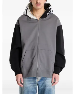 A BATHING APE® シャーク柄ジップアップフーディー - グレー - サムネイル1