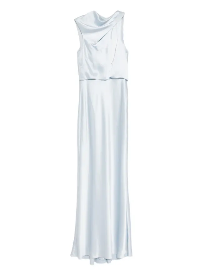 Amsale Amsale サテンのドレープドレスの商品画像