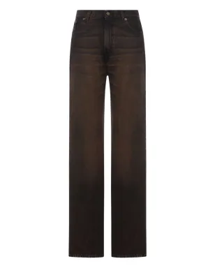 Haikure Korea faded jeans - Black - サムネイル1