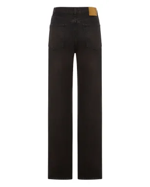 Haikure Korea faded jeans - Black - サムネイル2