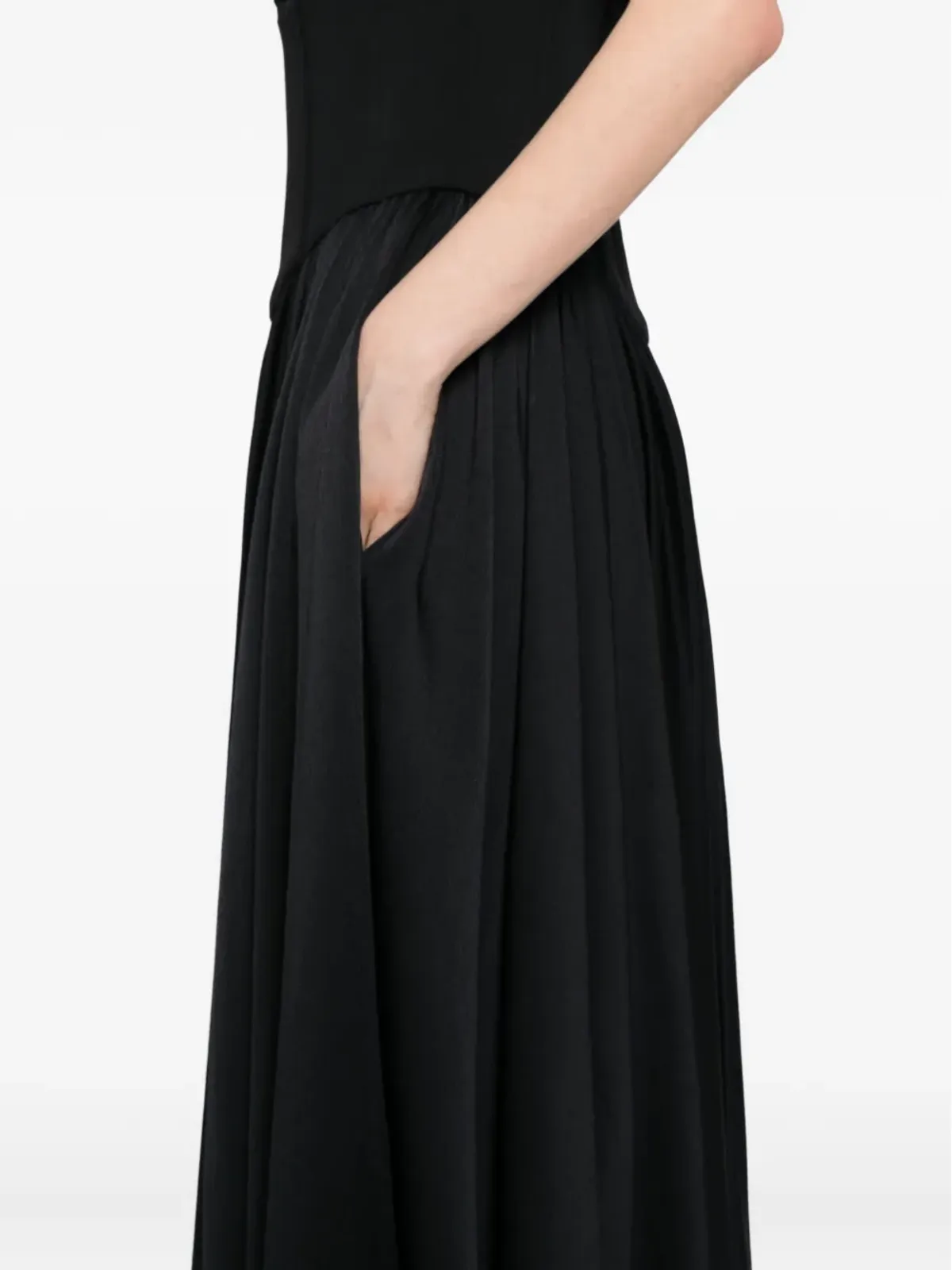 Amsale back-crepe corset dress - Black - 画像5