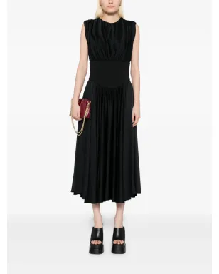 Amsale back-crepe corset dress - Black - サムネイル2