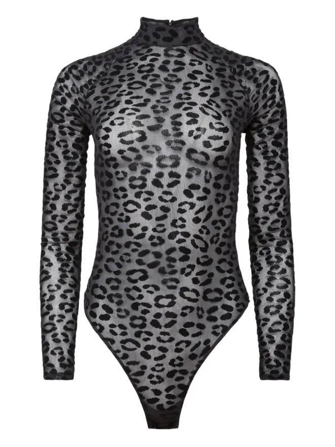 fleur du mal Fleur Du Mal ヒョウ柄フロックドボディスーツの商品画像