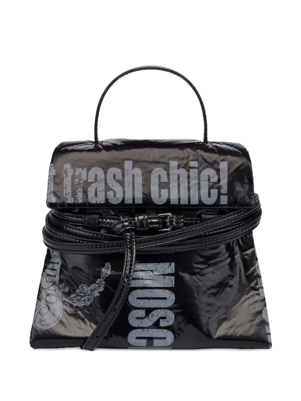 Moschino Tie Me ロゴプリント トートバッグ - 画像1