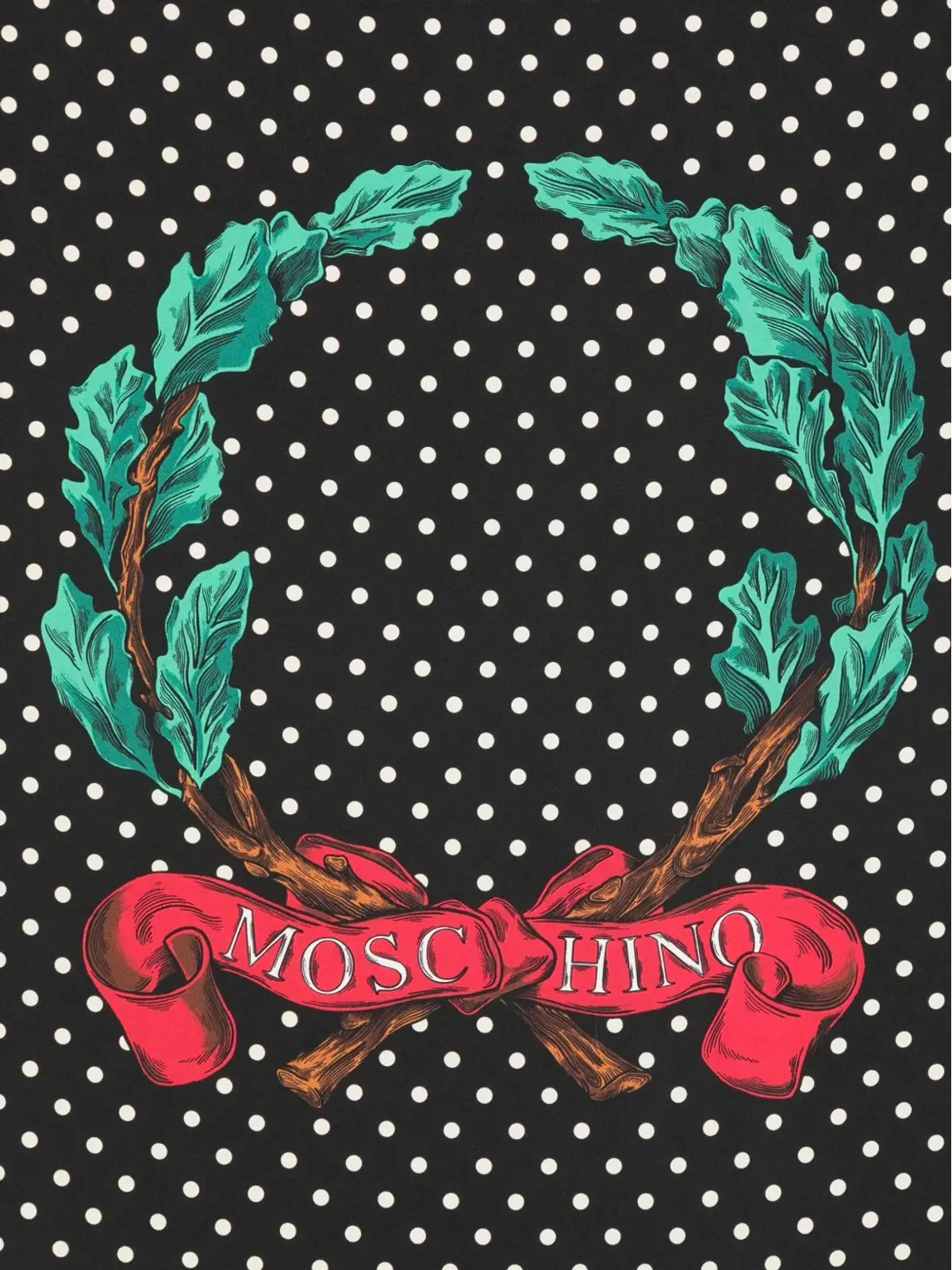 Moschino 水玉柄スカーフ - 画像2